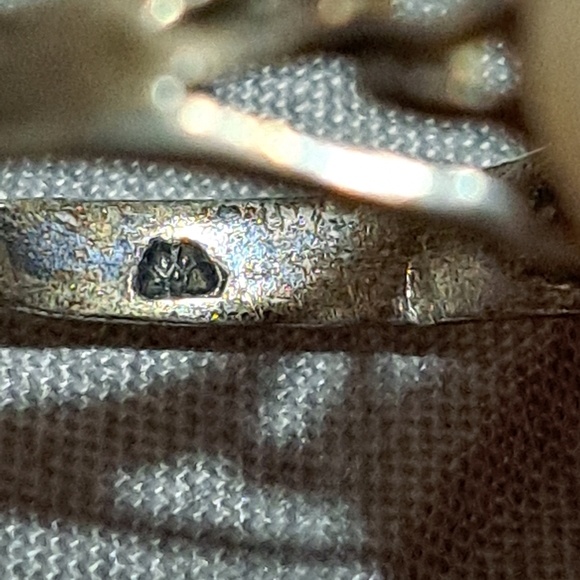 Smokey Quartze Antique 1950's large stone ring .READ all description. - Picture 12 of 12